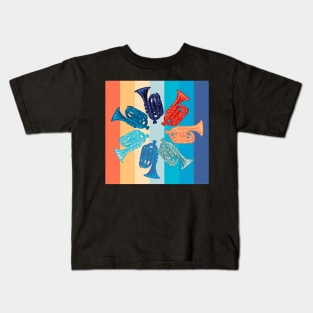 Pocket Trumpet Rainbow Kids T-Shirt